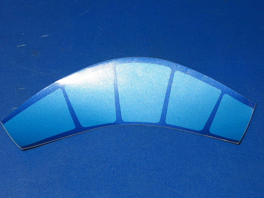 A blue After Burner Jet Nozzle - Left Side sticker on a blue surface.