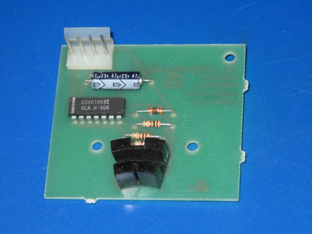 A TX-1 Steering Encoder Board with electronic components on it.