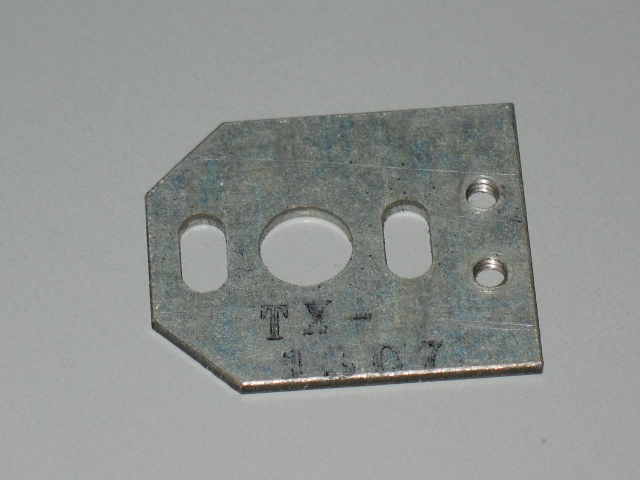 An Adjustable Plate with two holes on it.