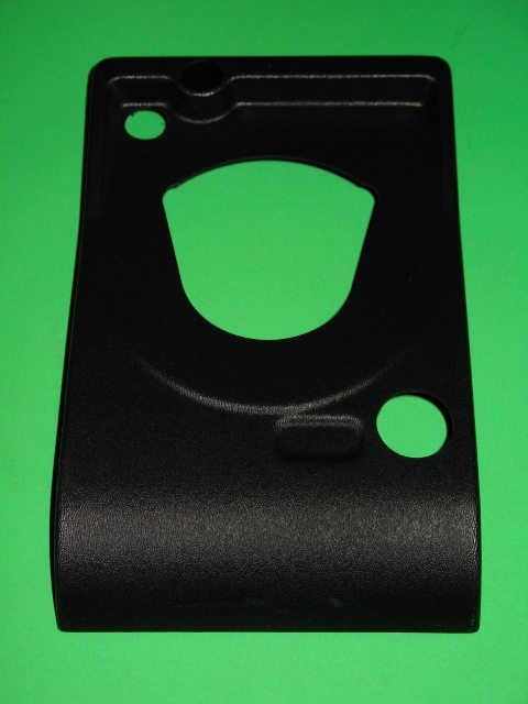 A Control Panel Cover with holes on a green background.