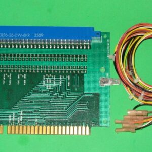 A 525-0003A Jamma Adaptor w/ Aux Harness with wires attached to it.