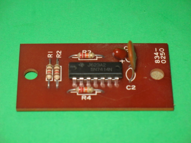 A circuit board with the 834-0250 Accelerator Board, Turbo on it.