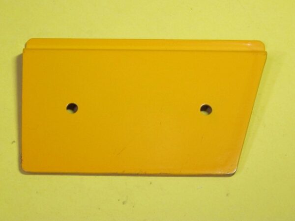 A yellow plastic Cover, Entry on a yellow background.