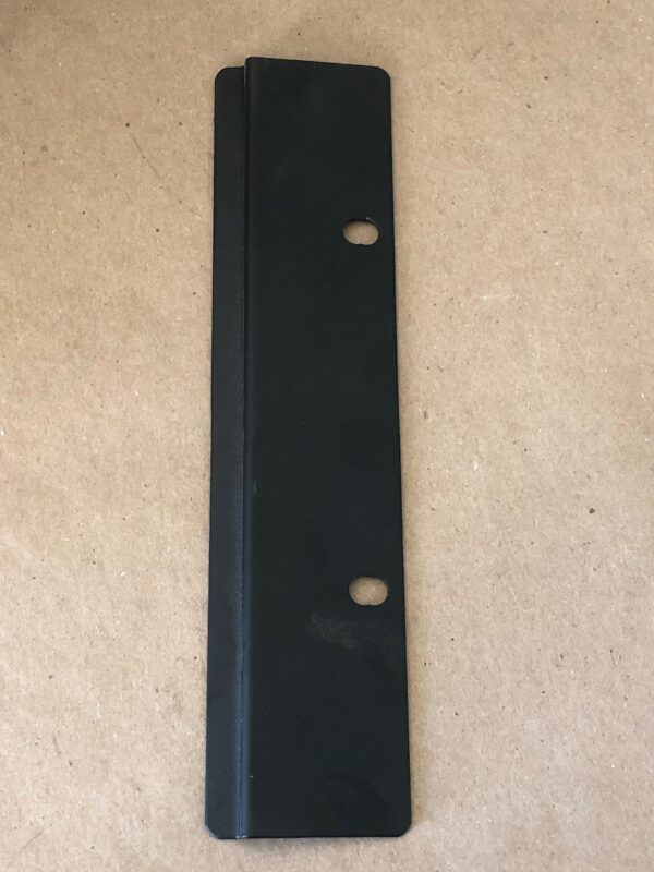 A black plastic Bracket with holes on it.