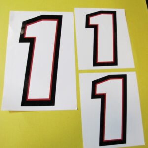 Nascar Kit, Decal #1 - 1 large, 2 small.