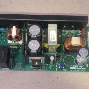 A VS150E-24 Power Supply with various components on it.