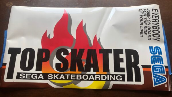 Decal, Cabinet Side, LEFT, Top Skater skateboarding.