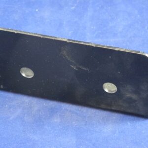 A black plastic Bracket, Left with holes on it.