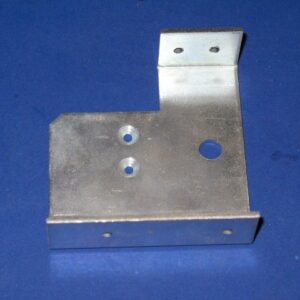 A metal Bracket with two holes on it.