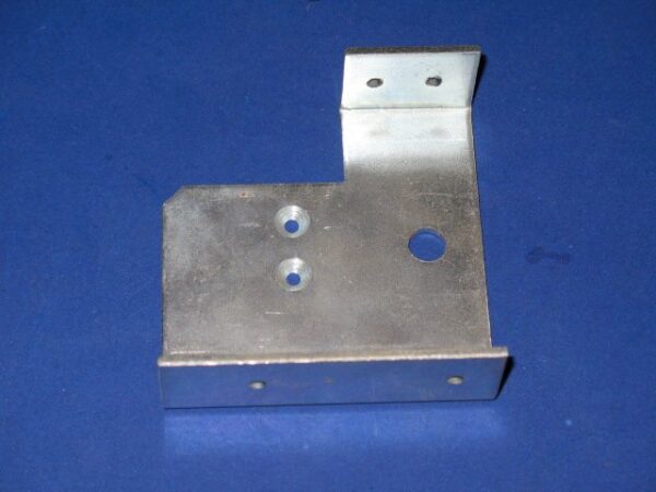 A metal Bracket with two holes on it.