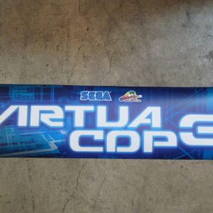 Virtua Cop 3 upright marquee translite.
