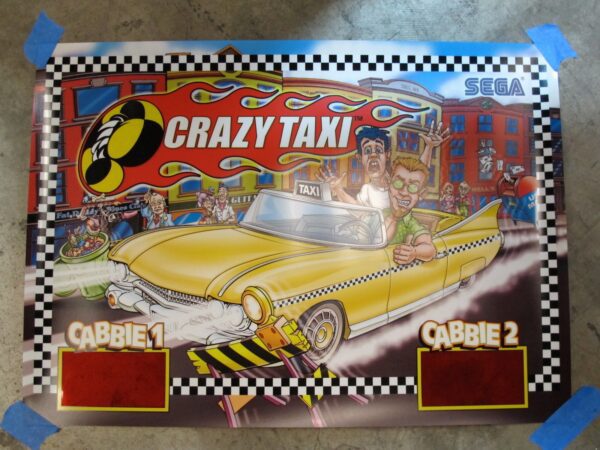 Crazy Taxi Redemption main trans-lite pinball machine.