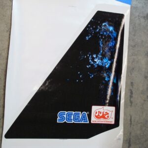 A decal with the word sega on it.