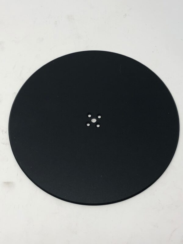 A Turntable Plastic on a white surface.