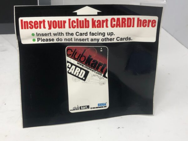 A club kart decal with a sticker that says insert club kart decal here.