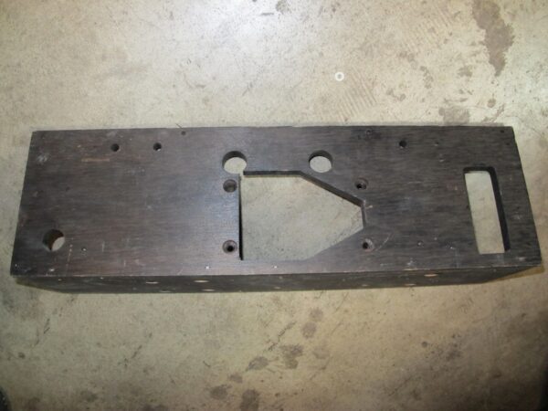 A Wood Base for the Upright Control Panel.