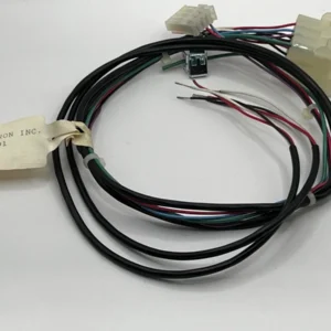 A wiring harness with wires attached to it.