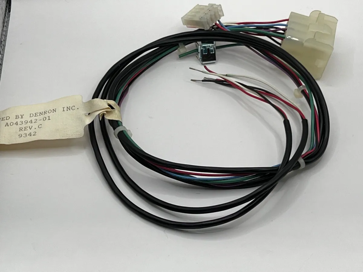 A wiring harness with wires attached to it.
